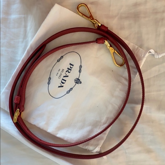 PRADA Medium Galleria Tote Bag w/ Strap (Red) - Picture 3 of 7